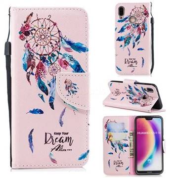 Dream Wind Chimes Leather Wallet Case for Huawei P20 Lite