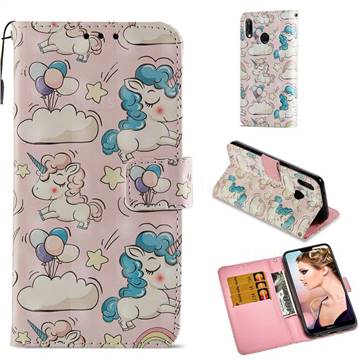 Angel Pony 3D Painted Leather Wallet Case for Huawei P20 Lite