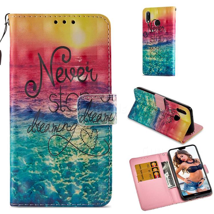 Colorful Dream Catcher 3D Painted Leather Wallet Case for Huawei P20 Lite