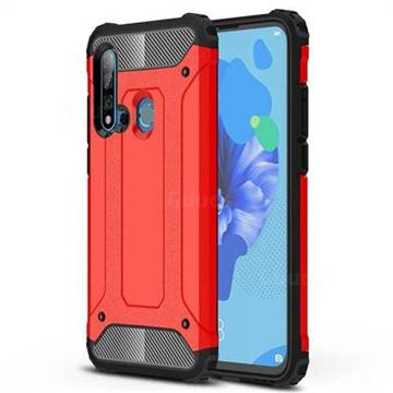 King Kong Armor Premium Shockproof Dual Layer Rugged Hard Cover for Huawei P20 Lite(2019) - Big Red
