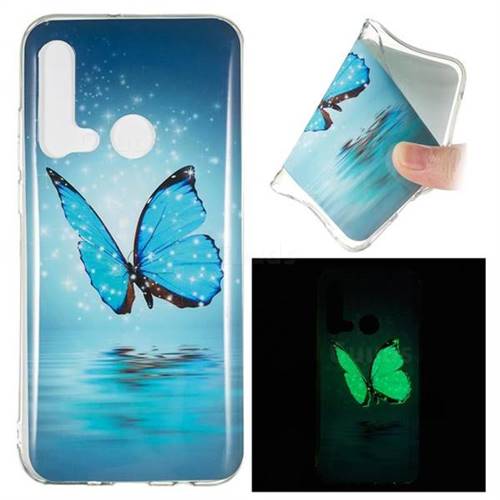 Butterfly Noctilucent Soft TPU Back Cover for Huawei P20 Lite(2019)