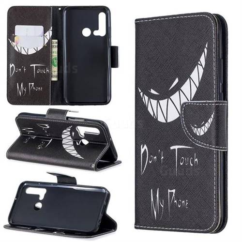 Crooked Grin Leather Wallet Case for Huawei P20 Lite(2019)
