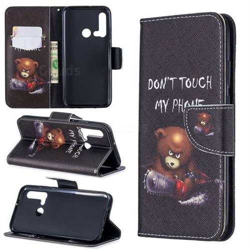 Chainsaw Bear Leather Wallet Case for Huawei P20 Lite(2019)
