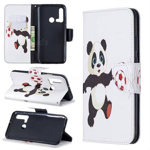 Football Panda Leather Wallet Case for Huawei P20 Lite(2019)