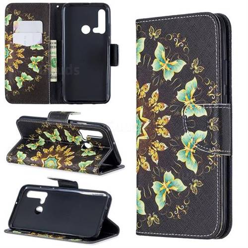 Circle Butterflies Leather Wallet Case for Huawei P20 Lite(2019)