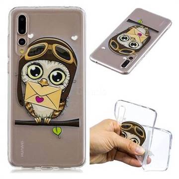 Envelope Owl Super Clear Soft TPU Back Cover for Huawei P20 Pro