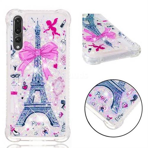 Mirror and Tower Dynamic Liquid Glitter Sand Quicksand Star TPU Case for Huawei P20 Pro