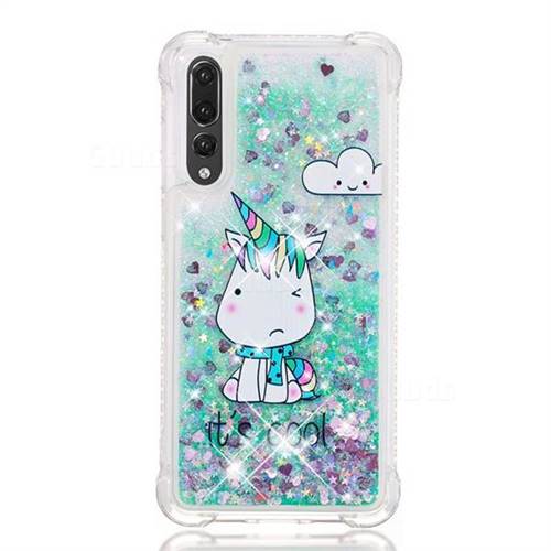 Tiny Unicorn Dynamic Liquid Glitter Sand Quicksand Star TPU Case