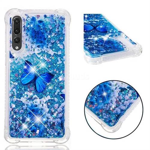 Flower Butterfly Dynamic Liquid Glitter Sand Quicksand Star TPU Case for Huawei P20 Pro