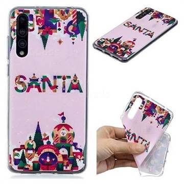 Christmas Deer Xmas Super Clear Soft TPU Back Cover for Huawei P20 Pro