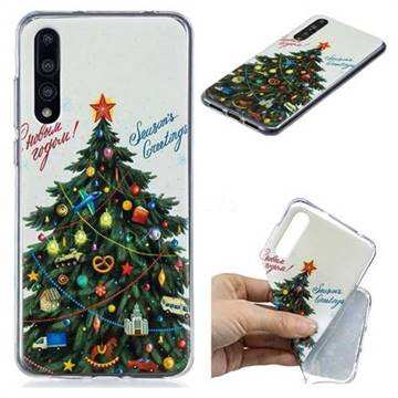 Wishing Christmas Tree Xmas Super Clear Soft TPU Back Cover for Huawei P20 Pro