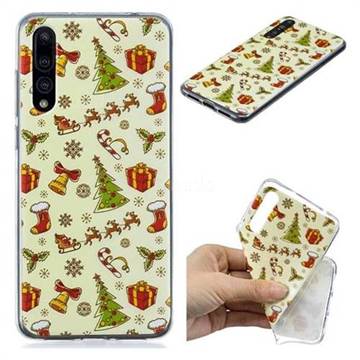 Happy Christmas Xmas Super Clear Soft TPU Back Cover for Huawei P20 Pro