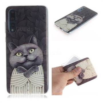 Cat Embrace IMD Soft TPU Cell Phone Back Cover for Huawei P20 Pro