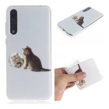 Cat and Tiger IMD Soft TPU Cell Phone Back Cover for Huawei P20 Pro