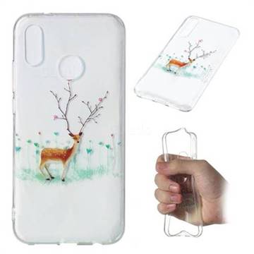Branches Elk Super Clear Soft TPU Back Cover for Huawei P20 Pro