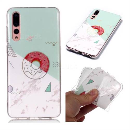 Donuts Marble Pattern Bright Color Laser Soft TPU Case for Huawei P20 Pro
