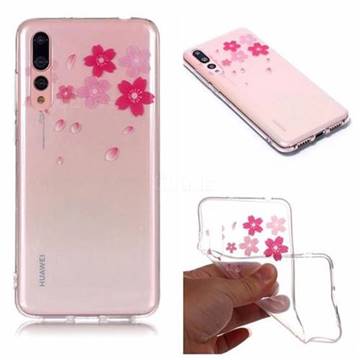 Sakura Flowers Super Clear Soft TPU Back Cover for Huawei P20 Pro