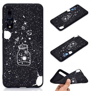 Travel The Universe Chalk Drawing Matte Black TPU Phone Cover for Huawei P20 Pro