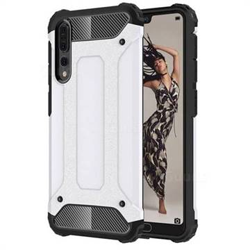 King Kong Armor Premium Shockproof Dual Layer Rugged Hard Cover for Huawei P20 Pro - White