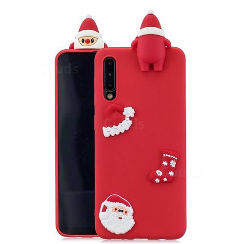 Red Santa Claus Christmas Xmax Soft 3D Silicone Case for Huawei P20 Pro