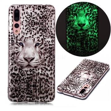 Leopard Tiger Noctilucent Soft TPU Back Cover for Huawei P20 Pro