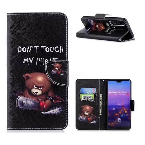 Chainsaw Bear Leather Wallet Case for Huawei P20 Pro