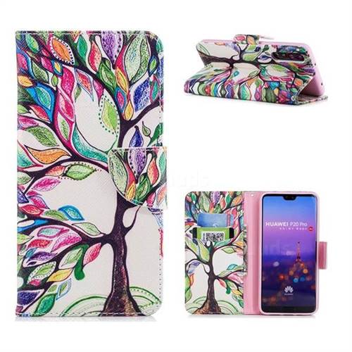 The Tree of Life Leather Wallet Case for Huawei P20 Pro