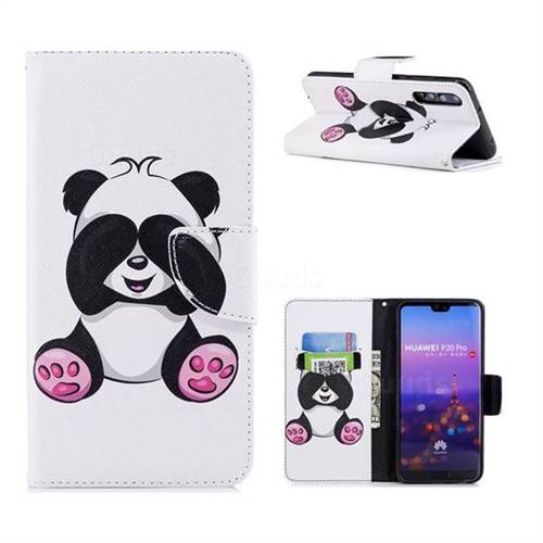 Lovely Panda Leather Wallet Case for Huawei P20 Pro