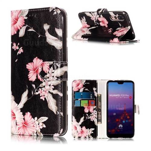 Azalea Flower PU Leather Wallet Case for Huawei P20 Pro