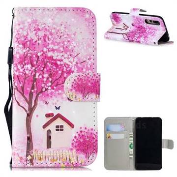 Tree House 3D Painted Leather Wallet Phone Case for Huawei P20 Pro
