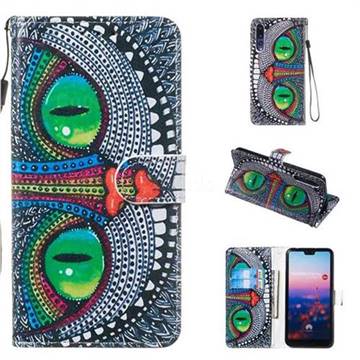 Cute Owl Smooth Leather Phone Wallet Case for Huawei P20 Pro