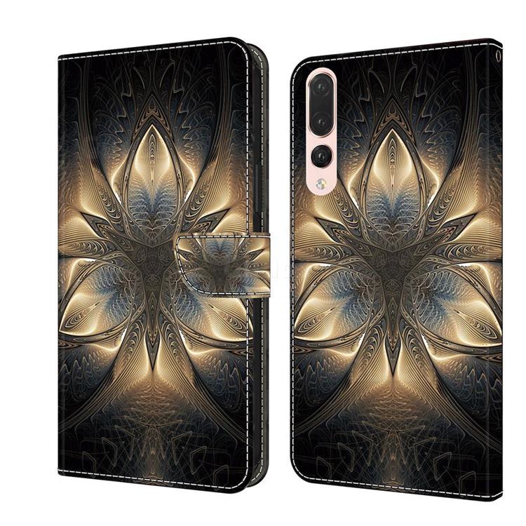 Resplendent Mandala Crystal PU Leather Protective Wallet Case Cover for Huawei P20 Pro