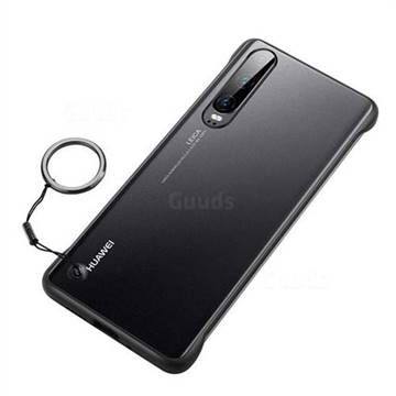 Transparent Matte Non-Slip Anti-Scratch no Fingerprint Bare Metal Sense Case for Huawei P30 - Black