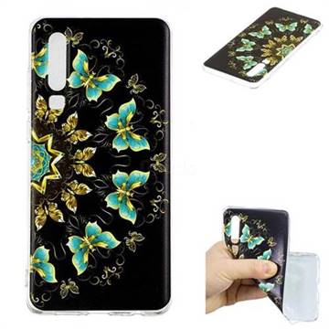 Circle Butterflies Super Clear Soft TPU Back Cover for Huawei P30