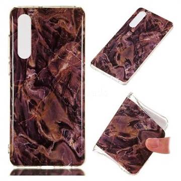 Brown Soft TPU Marble Pattern Phone Case for Huawei P30