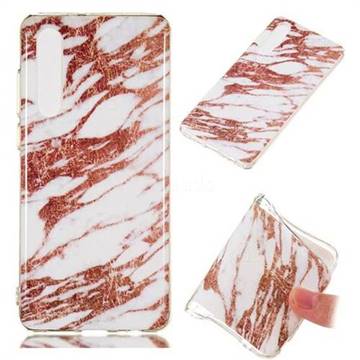 Rose Gold Grain Soft TPU Marble Pattern Phone Case for Huawei P30