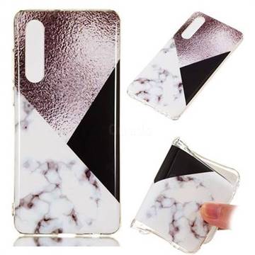 Black white Grey Soft TPU Marble Pattern Phone Case for Huawei P30
