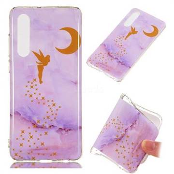 Elf Purple Soft TPU Marble Pattern Phone Case for Huawei P30