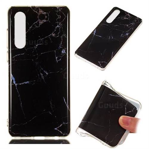 Black Soft TPU Marble Pattern Case for Huawei P30