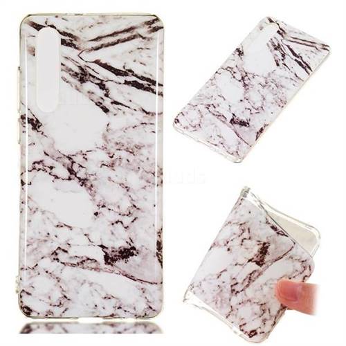 White Soft TPU Marble Pattern Case for Huawei P30