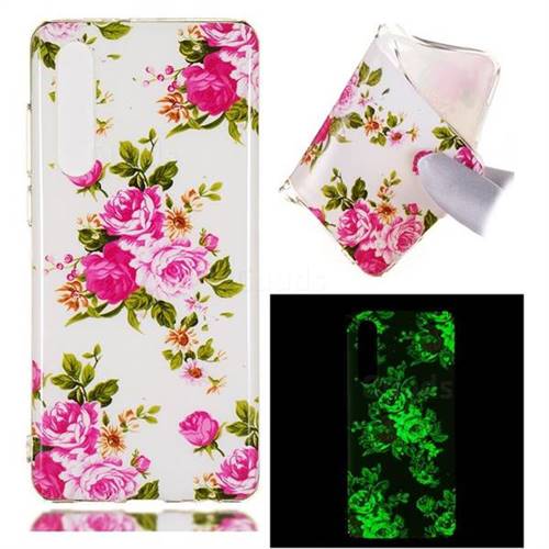 Peony Noctilucent Soft TPU Back Cover for Huawei P30