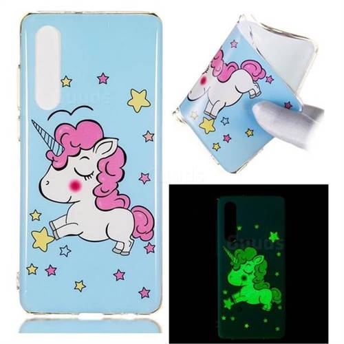 Stars Unicorn Noctilucent Soft TPU Back Cover for Huawei P30