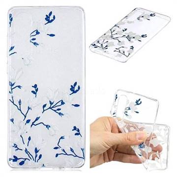 Magnolia Flower Clear Varnish Soft Phone Back Cover for Huawei P30