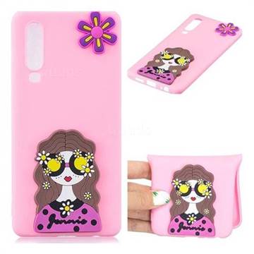 Violet Girl Soft 3D Silicone Case for Huawei P30