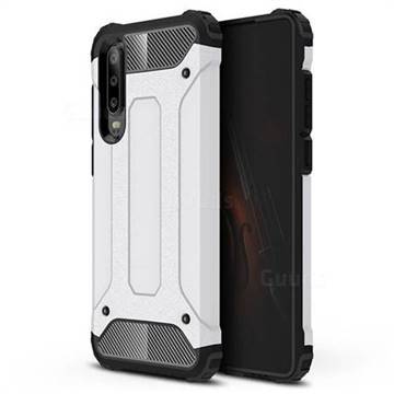 King Kong Armor Premium Shockproof Dual Layer Rugged Hard Cover for Huawei P30 - White