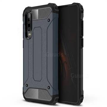 King Kong Armor Premium Shockproof Dual Layer Rugged Hard Cover for Huawei P30 - Navy
