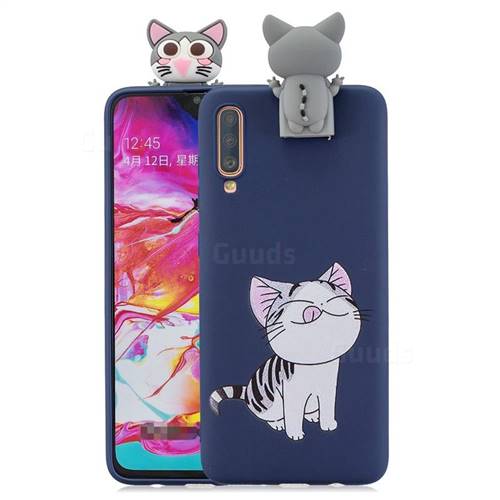 Grinning Cat Soft 3D Climbing Doll Stand Soft Case for Huawei P30