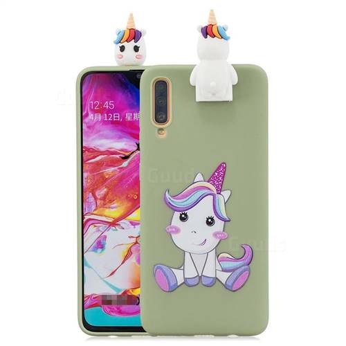 Cute Unicorn Soft 3D Climbing Doll Stand Soft Case for Huawei P30