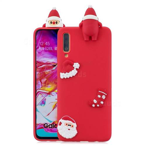 Red Santa Claus Christmas Xmax Soft 3D Silicone Case for Huawei P30