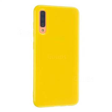 2mm Candy Soft Silicone Phone Case Cover for Huawei P30 - Yellow